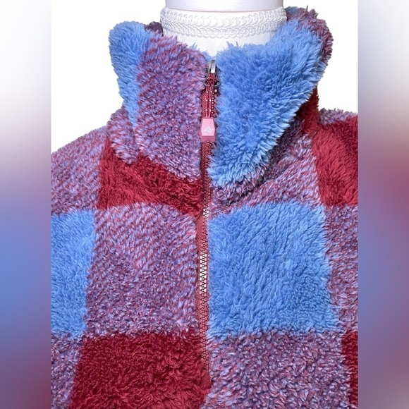 Eddie Bauer 1/4 Zip Plush Harbor Check Fleece Pullover - Picture 4 of 14